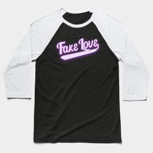 Fake love in purple lavender Baseball T-Shirt